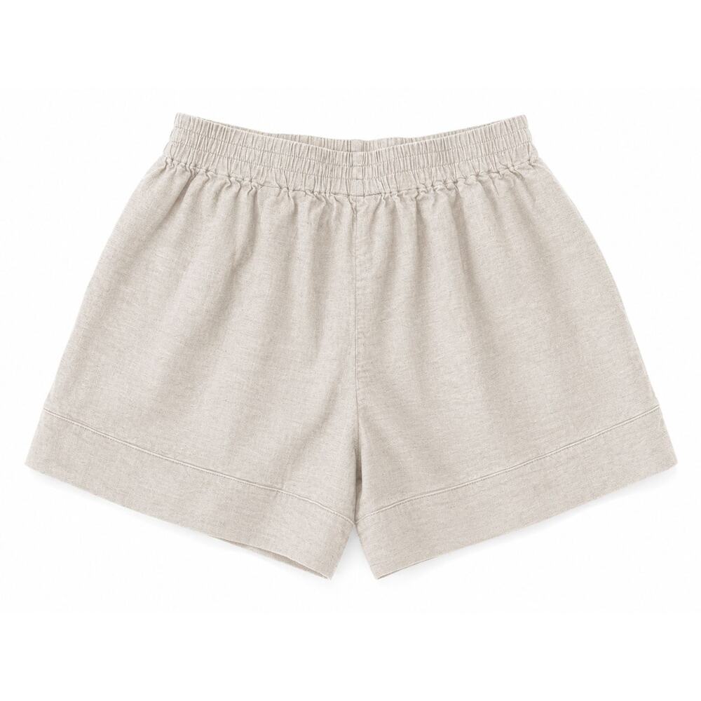 Banana Republic Linen Blend Shorts Womens S Beige High Rise Casual Pull On - Picture 3 of 7